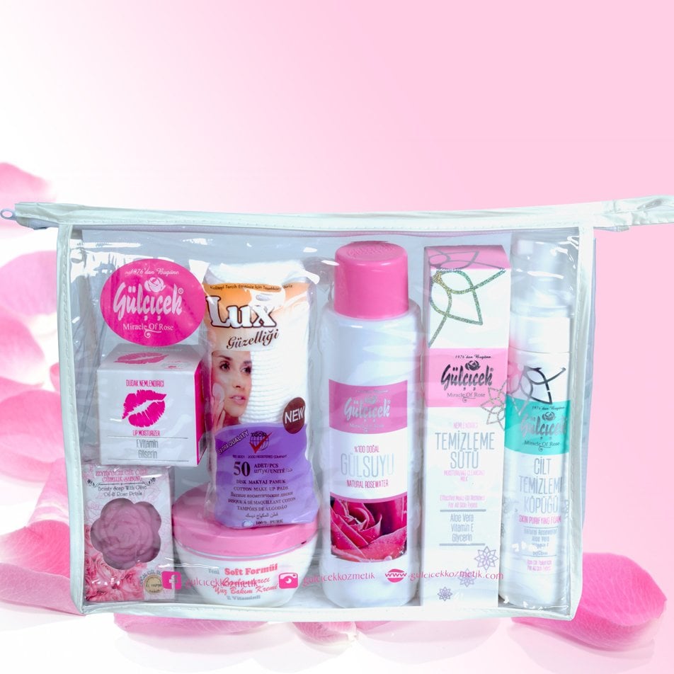 Doğal Lüx Bakım Çantası 7 Parçalı