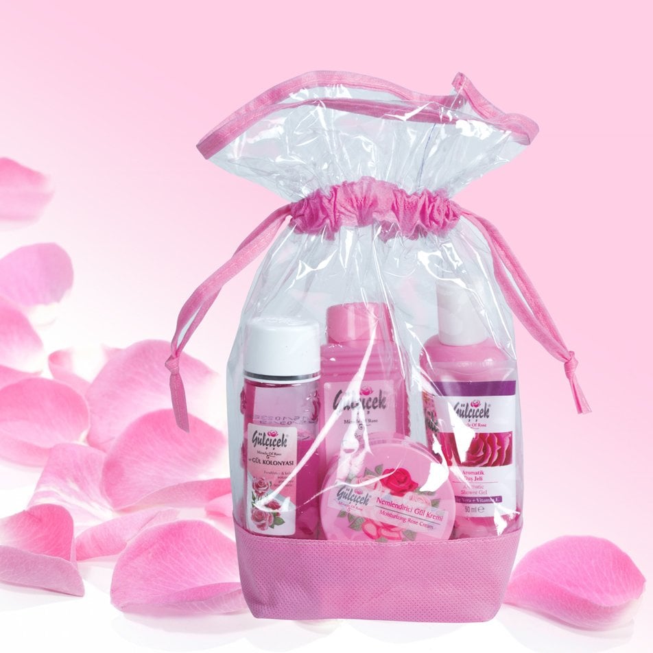 Hediyelik Gül Ürünleri Çantası 8 Parça