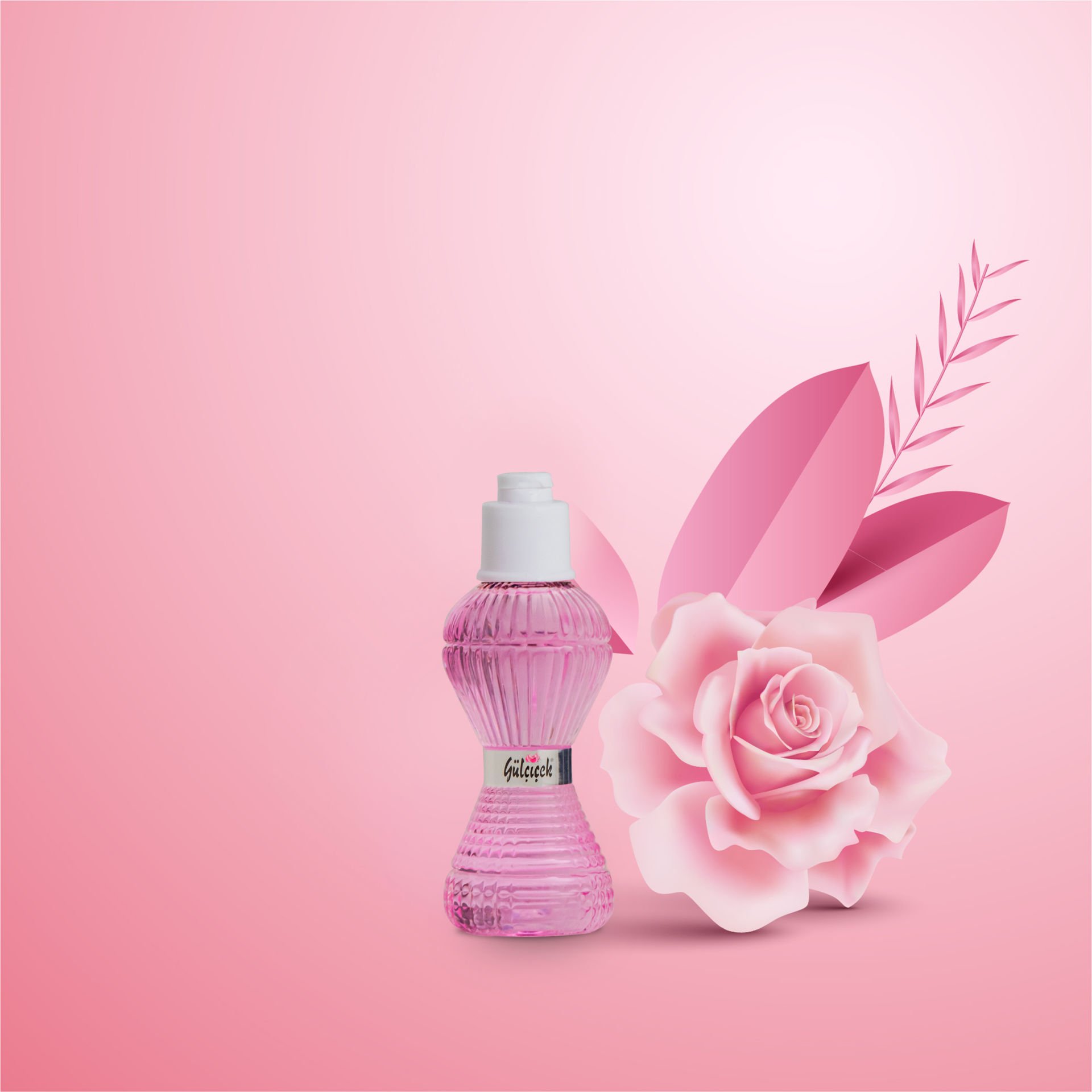 Gül Kolonyası 50 ml Pet Pırlanta Tasarım Şişe